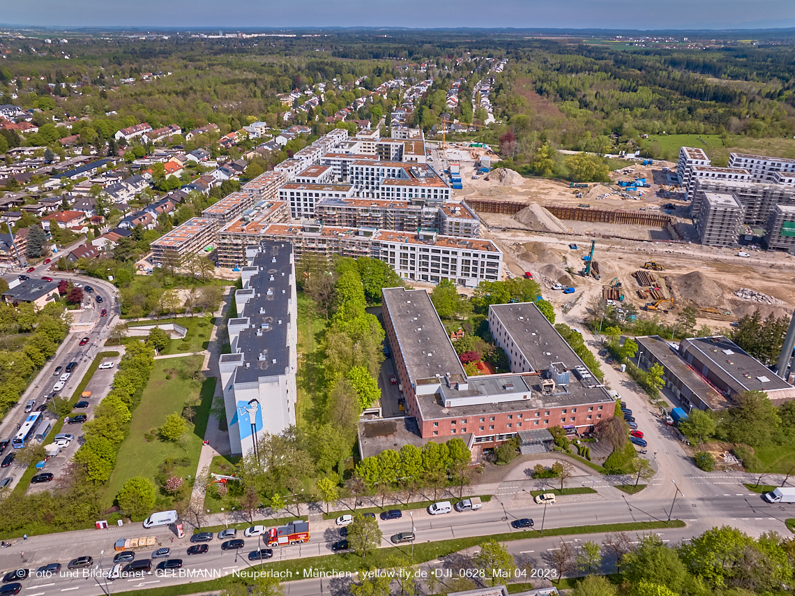 04.05.2023 - Luftbilder vom Alexisqaurtier und Pandion Verde in Neuperlach 04.05.2023 - Luftbilder vom Alexisqaurtier und Pandion Verde in Neuperlach